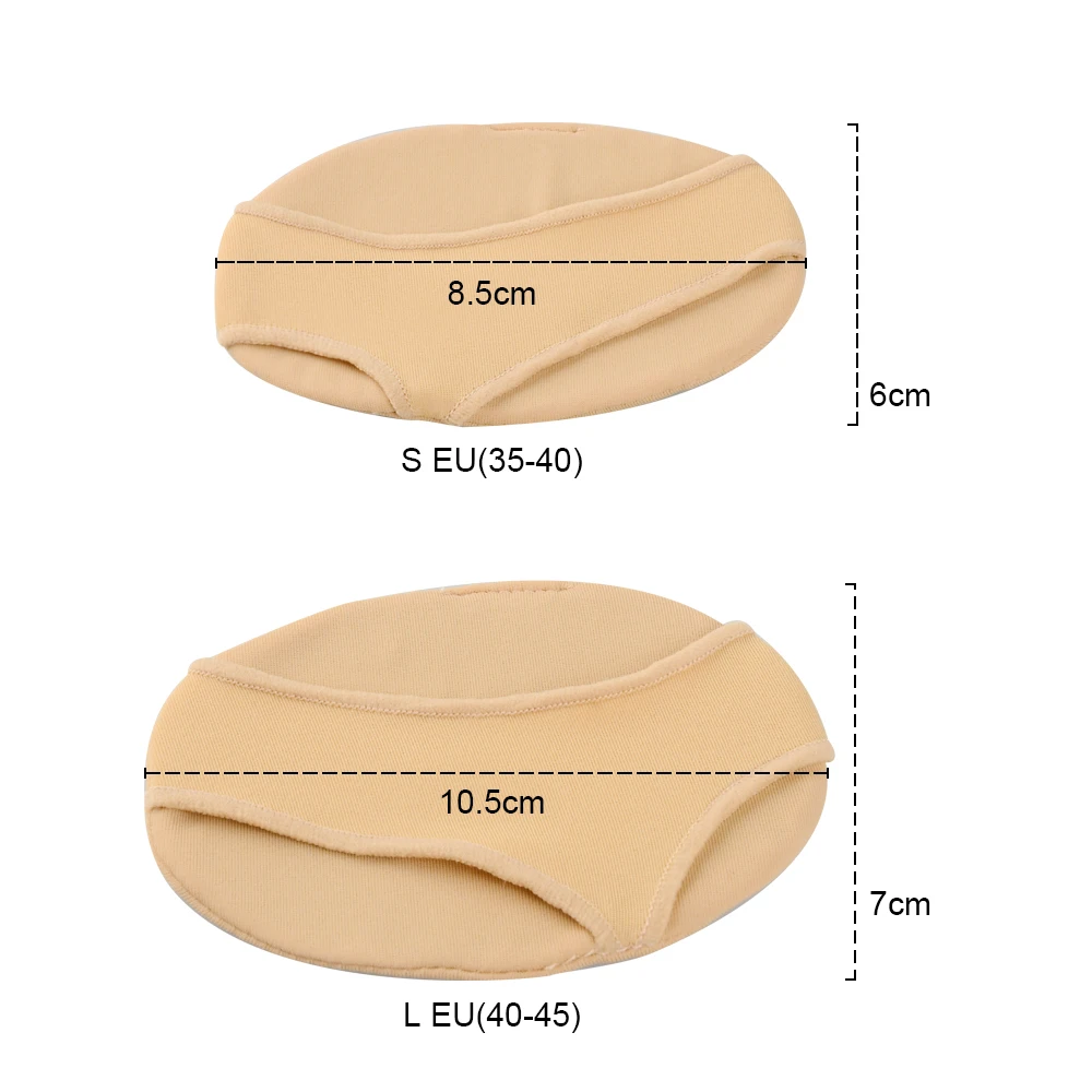 Elino, силикагель, мягкие подушечки для передней части стопы, для мужчин и женщин, половинчатые подушки, облегчающие боль, противоскользящие массажные стельки для пятки, стельки для ухода за ногами