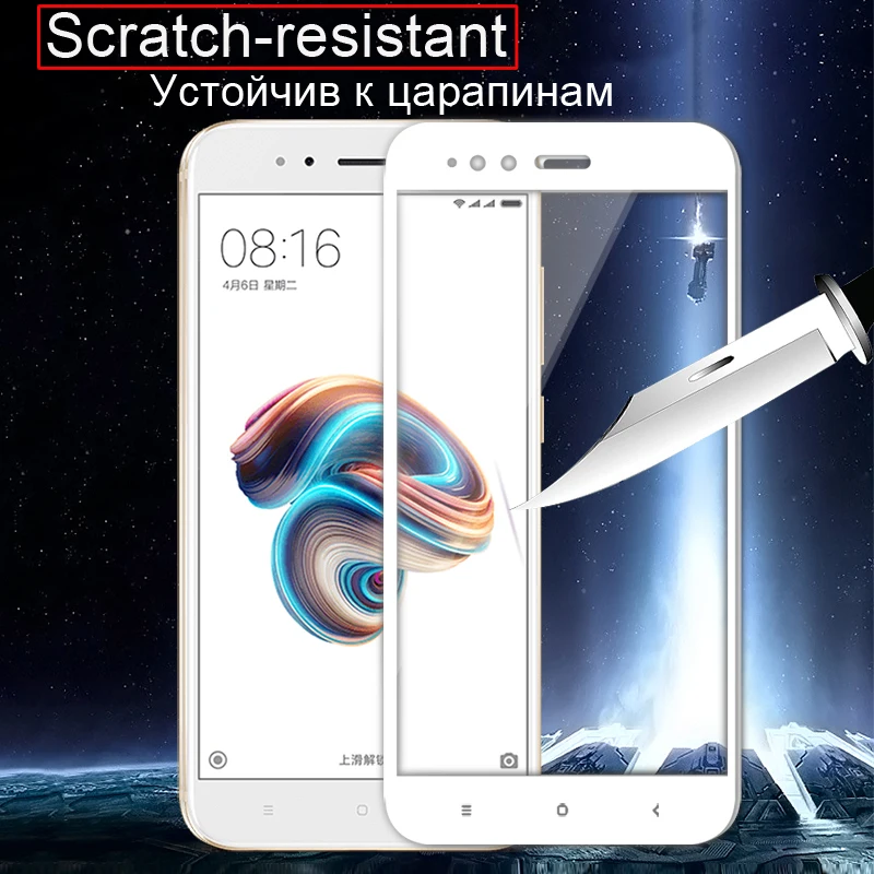 Tomkas закаленное стекло для Xiaomi mi A1 5X Защита экрана от царапин защитная пленка 5 5C 5S