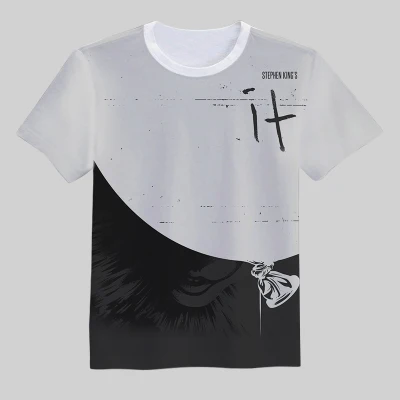 Новый фильм это Pennywise футболка клоун Стивен Кинг ужасов 1990 Косплей Tee|tee tee|tee t-shirttee