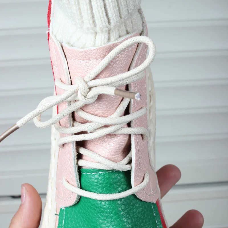 Careaymade-Candy color Martin boots new style Korean boots, flat bottomed boots woollen tube antique tie short ladies' boots Careaymade-Candy color Martin boots new style Korean boots, flat bottomed boots woollen tube antique tie short ladies' boots