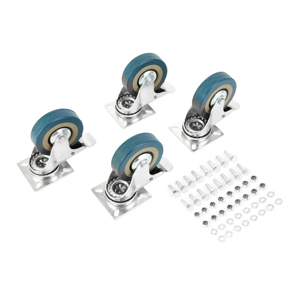 

Heavy Duty Industrial Castor With Brake 360kg Load Capacity Transport Rolling Wheel Towing Rollers With Brakes