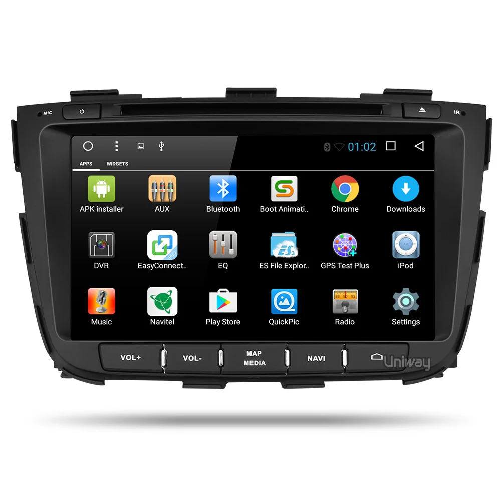 Uniway ZSLT8071 2G android 8,1 автомобильный dvd для kia sorento 2013 Автомобильный Радио gps навигация с управлением рулевого колеса - Цвет: without camera