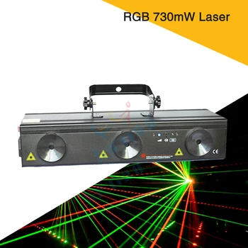 

(2Pcs/Lot) RGB 730mw Laser Scanner Dmx Stage Lighting Night Effect Disco Scanner Dance Home Party Laser Scanning Decor