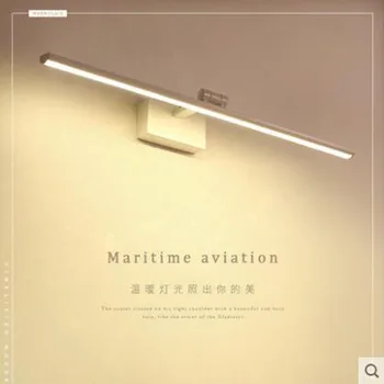 

Led mirror headlights simple bathroom toilet mirror cabinet lamp waterproof and anti-fog makeup Nordic free bathroom lamps