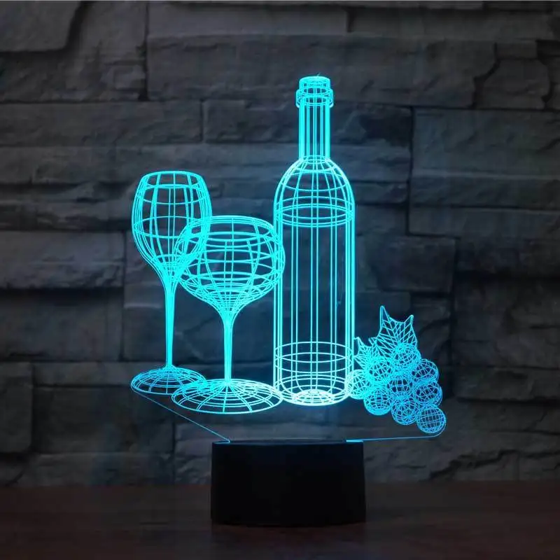 

Maple Leaf 3D Visual Illusion Lamp Transparent Acrylic Night Light LED Lamp 7 Color Changing Touch Table Lamp Kids Lava Lamp