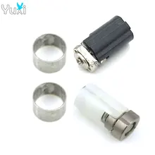 Yuxi eixo giratório para nintendo ds lite, dobradiça de eixo giratório preto e branco para substituição de barril com giratório para nintendo ds lite