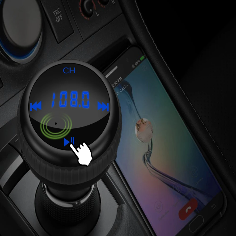 ONEVER автомобиля mp3 fm передатчик приложение GPS Finder Locator Bluetooth гарнитура для АВТО