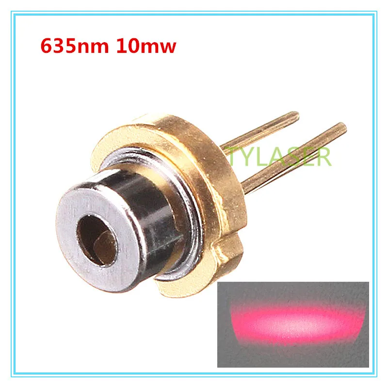 

Low Power 635nm Red 10mW D5.6mm Laser Diode N type with PD feeback