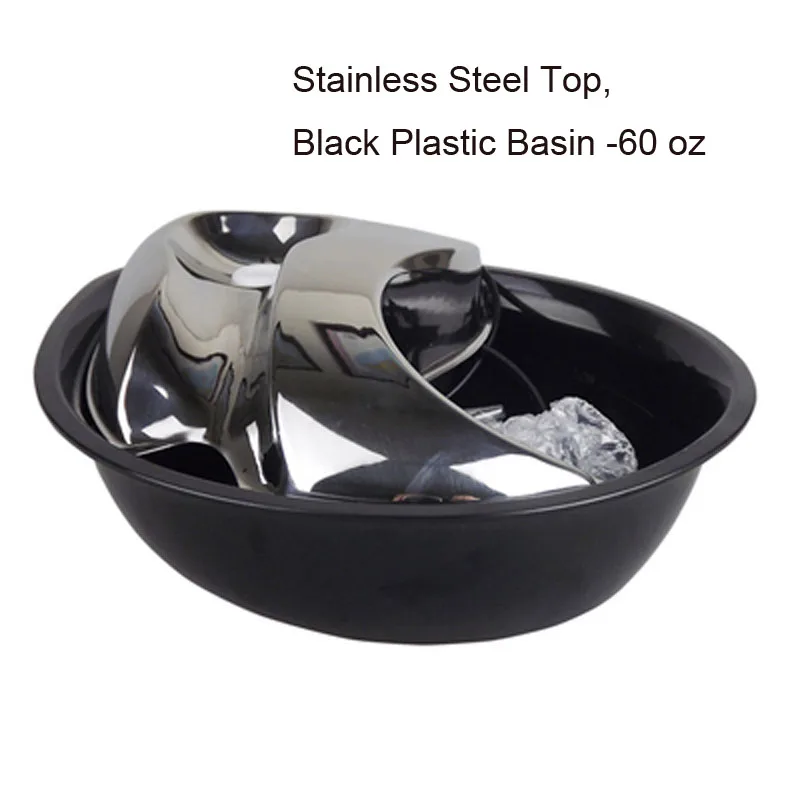 

Pet Water Feeder Dog Cat Drinking Fountain 1.8 L Stainless Steel Automatic Pet Feeder 110-230 V