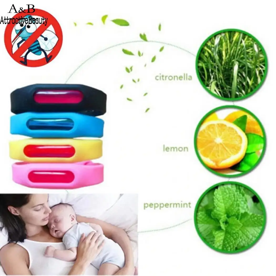 

Anti Mosquito Bracelet Mosquito Silicone Oil Bracelet Repellent Essential Baby Plant Wristband Mosquito Killer