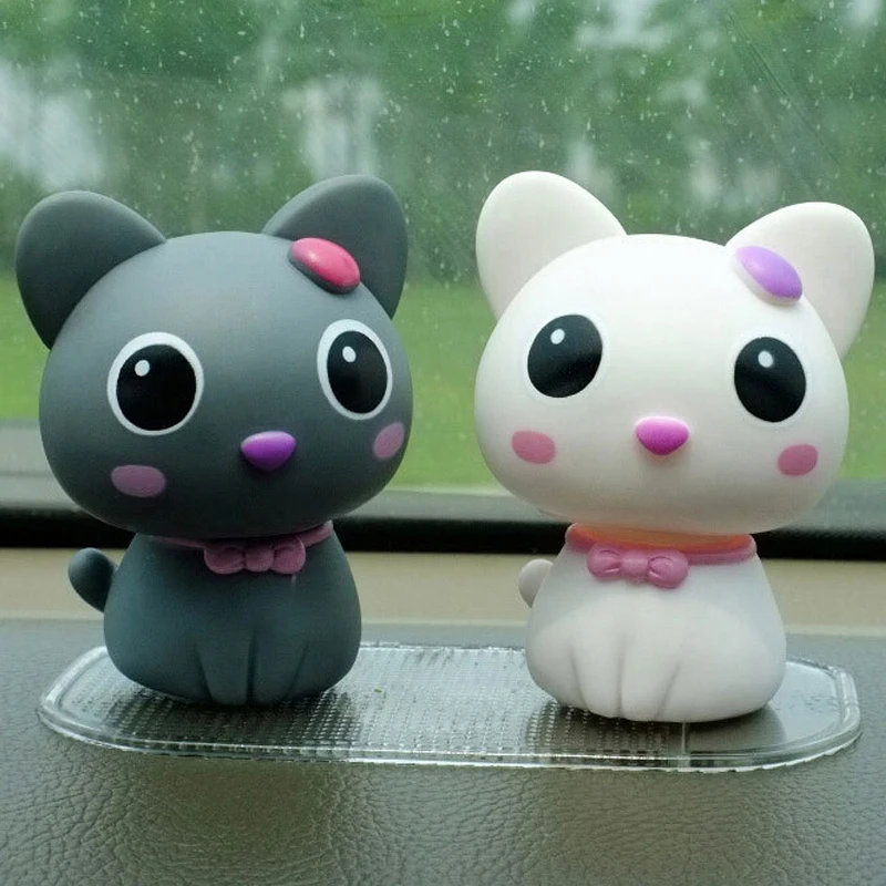 

Car Ornaments Cute Cat Automotive Supplies Car Interior Dashboard Decorations toy Shaking head Cat free shipping