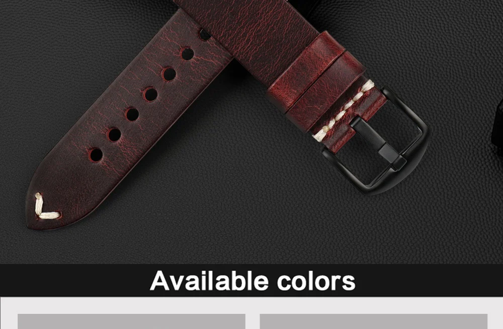 MAIKES New Design Leather Watch Strap For Apple Watch Band 42mm 38mm / 44mm 40mm Series 4 3 2 1 Blue iWatch Bracelet Watchband