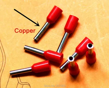 

1000pcs/Lot 12 AWG 4.0mm2 Insulated Cord End Terminal Wire Ferrules E4012