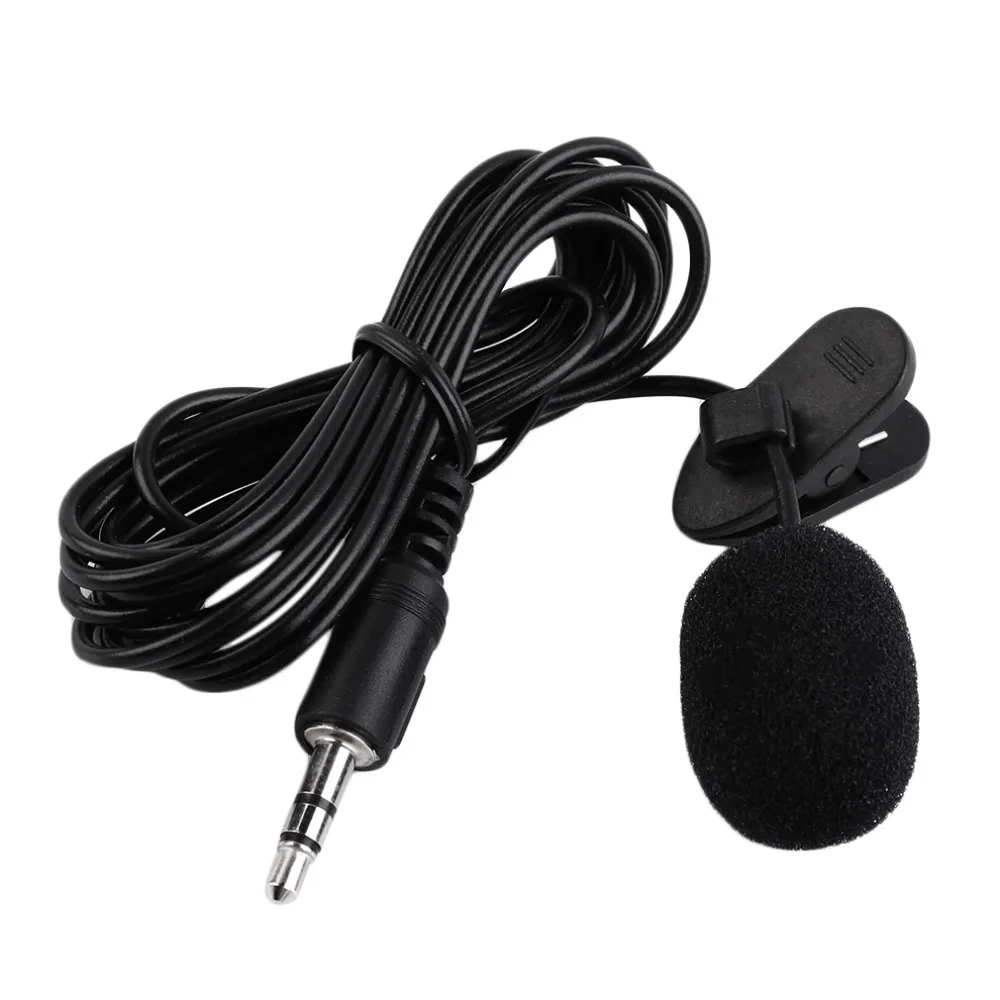 

1.4m Mini Portable Microphone Condenser Clip-on Lapel Lavalier Mic Wired Mikrofo/Microfon for Laptop Lound Speaker