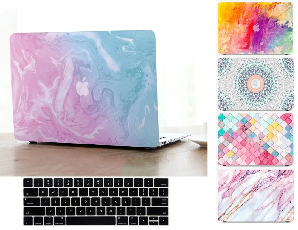 Marble Laptop Hard Shell Case Keyboard Cover Skin Set For 11 12 13 15