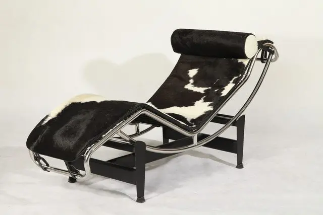 theater Appal poort Le Corbusier Lc4 Leather Chaise Longue - Pony Leather - Chaise Lounge -  AliExpress