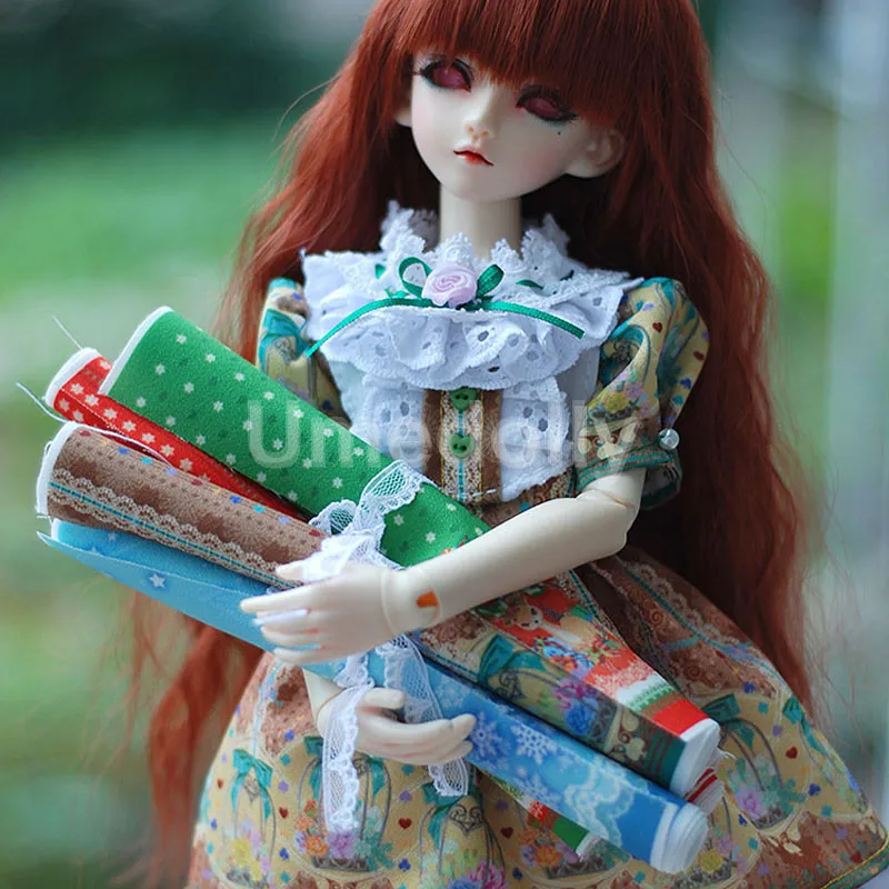 Рождественский стиль ручной работы Diy кукла одежда шифон материал ткань Blyth BJD куклы-Барби платье аксессуары для шитья одежды