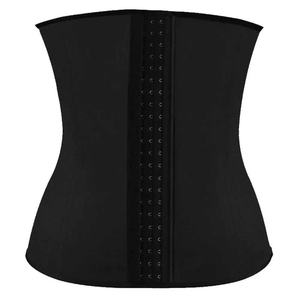 Black 4 цвета Очаровательная ткань привлекательный корсетный корсет талии живота корсет для девочек Фиолетовый Синий Черный родо 6 размеров - Color: Black