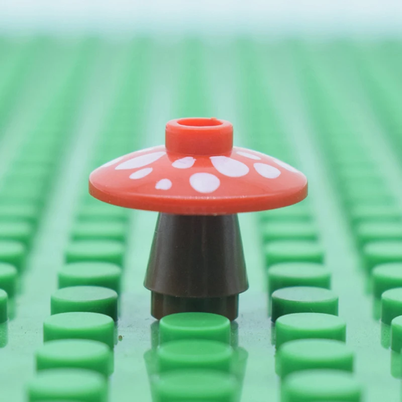 20 шт. городской садовый блок кубики Moc DIY 2x2 грибные растения цветы трава кустарник