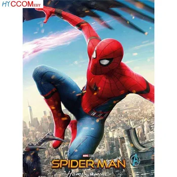 

full embroidery painting cross stitch Movie extraordinary spiderman diy diamond painting kits cross stich diamond painting