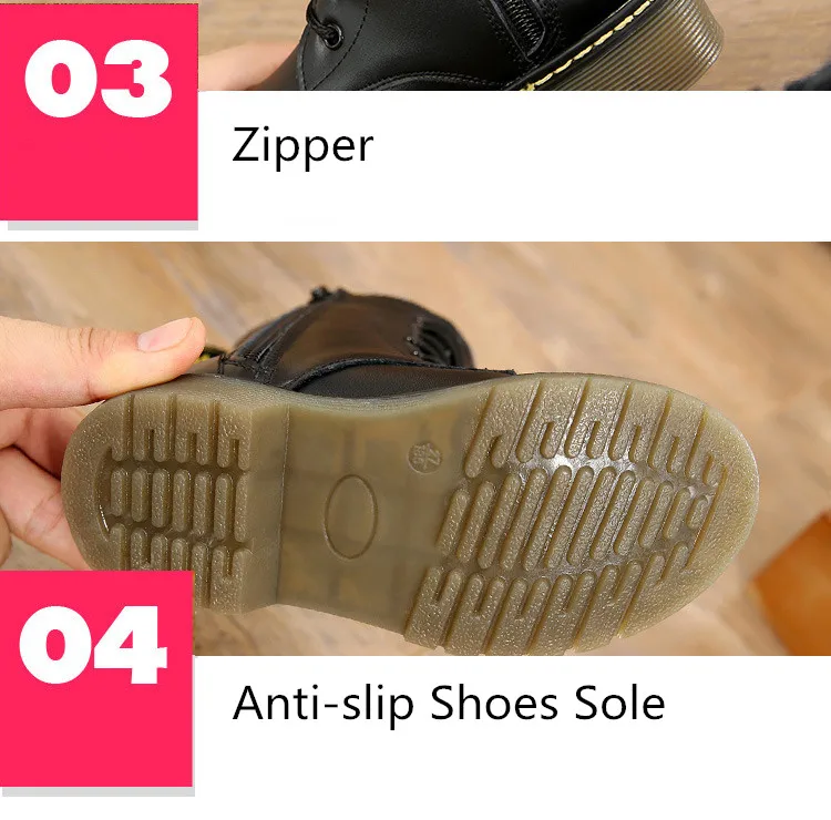 Boots Kids Genuine Leather Winter Fur Ankle Boots For Boys Toddler Fashion Girls Snow Boots Childrens Shoes