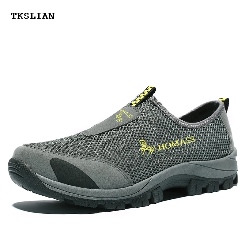 

Spring Summer men's shoes mesh Sneakers for men slip on creek shoes Breathable durabrasion rubber non-slip male outdoor shoes