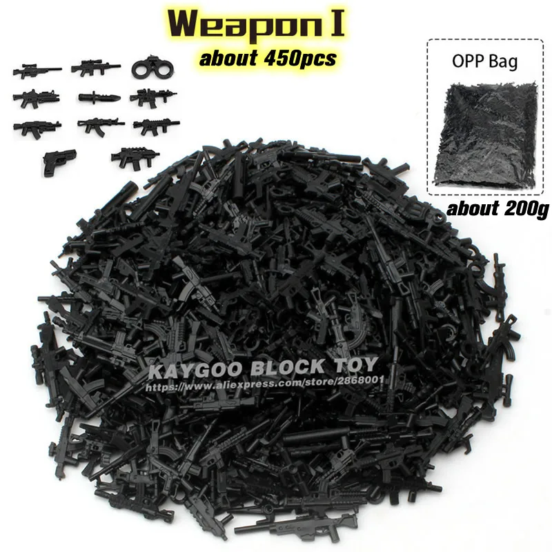 Building font b Blocks b font DIY Military Series Swat Police Gun Weapons Pack Army Brick