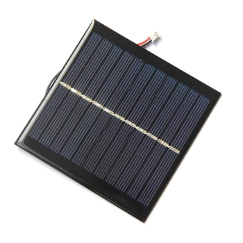 

BUHESHUI 1W 5.5V Solar Cell Polycrystalline Solar Panel+PH2.0 plug terminal line 2P Red Black Wire/Cable Study 10Pcs 95*95*3MM