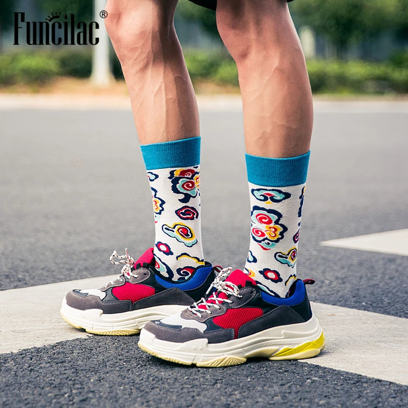 ヒップホップ靴下男性ストリートロング靴下インファッショントレンド綿のメンズ靴下ハッピークルーソックス原宿靴下ドロップシッピング Men S Socks Aliexpress