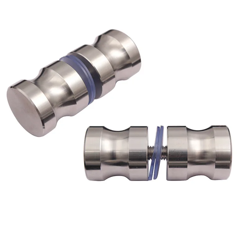 Shower Room Fitting Partition Bathroom Glass Doors Wooden Door Handle