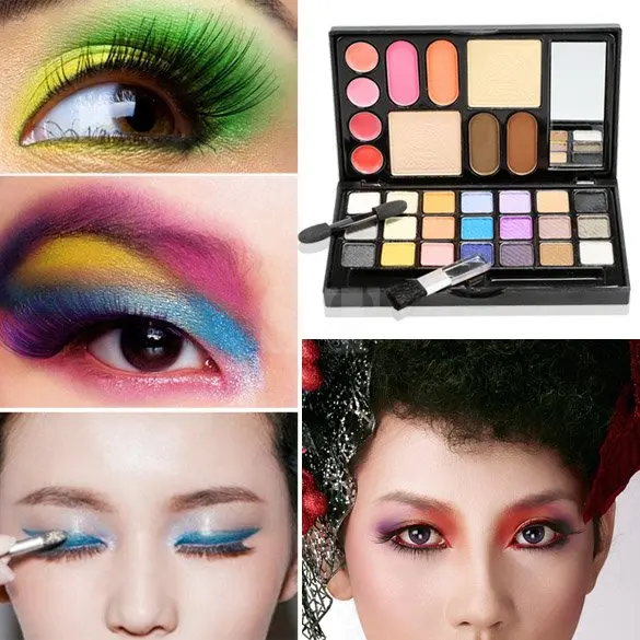 

Multifunction Portable Colorful Wet Eye Shadow Eyebrow Shine Lip Gloss Blush Cosmetic Eyes Makeup Palette Kit