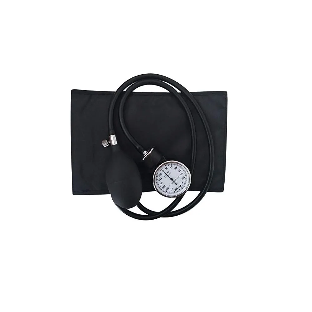 

Aneroid Sphygmomanometer Manual Blood Pressure Cuff, Dual Tube Cuff with Pressure Gauge and Inflation Bulb(Adult Size)