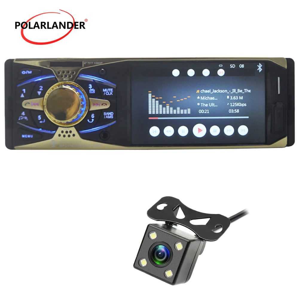 4 ''1 Din hd-навигатор для автомобиля аудио стерео MP5 Bluetooth зеркальная поверхность подключение радио-Кассетный проигрыватель TFT SD USB+ камера Дистанционное управление Авторадио