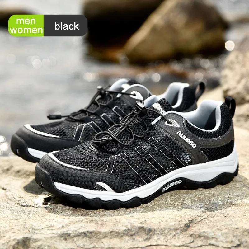 أكوا أحذية رياضية الرجال sapatilhas mulher الإرتحال التخييم المشي الأحذية الخوض المنبع تنفس شبكة المياه الرمال