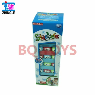 

stackers Children's Puzzle Board Game Cartoon Eyes Stacking Stacks Draw Music Layers Stacking Game Toys DRUNK drinking game card
