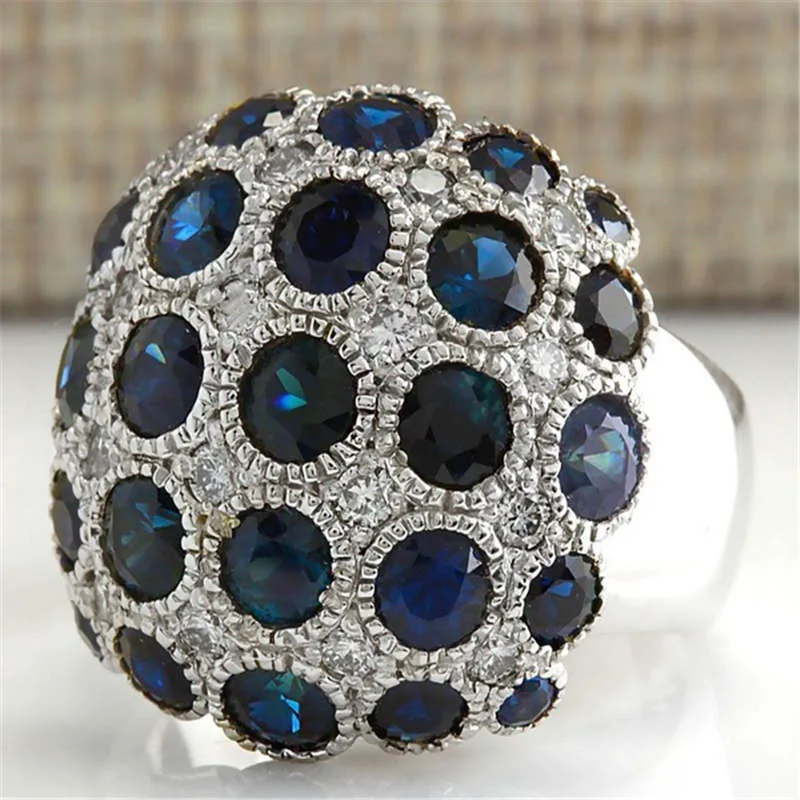 Zircon Anel Big Rings for Women Jewelry Wedding Engagement Statement Ring Gifts