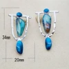 Indian Tribal Personality Natural Dangle Drop Earrings Resin Stone Boho Ethnic Vintage Hanging Earrings 2022 For Women N5E680 ► Photo 3/6