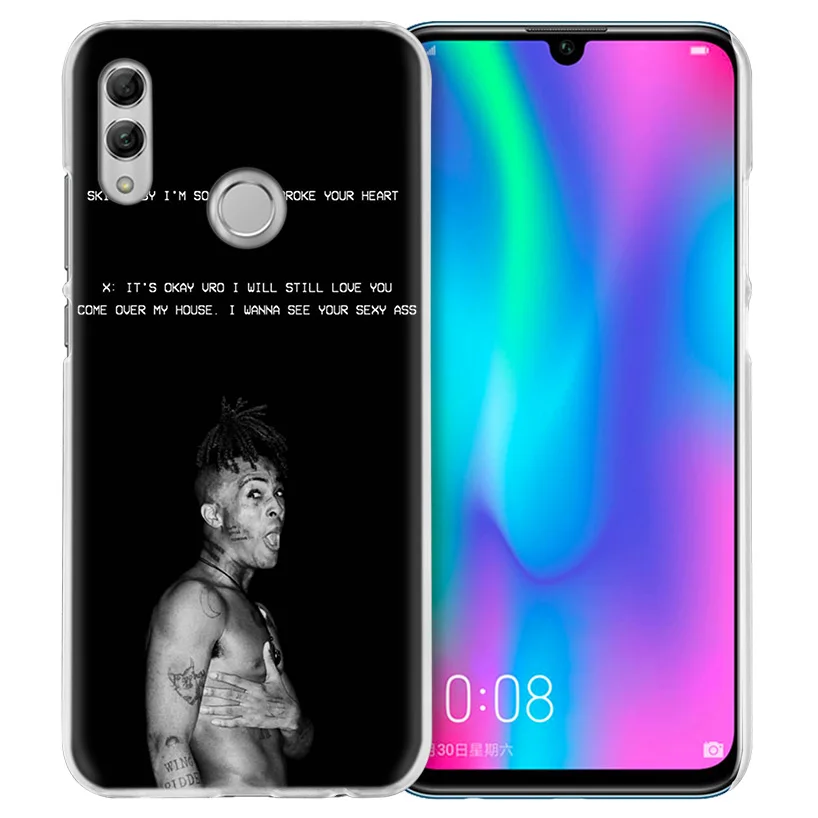 Чехол Rap Singer XXXTentacion для huawei Honor 8X Y9 9 10 Lite Play 8C 8S 8A Pro V20 20i 10i Y6 Y7 жесткий чехол для телефона из поликарбоната