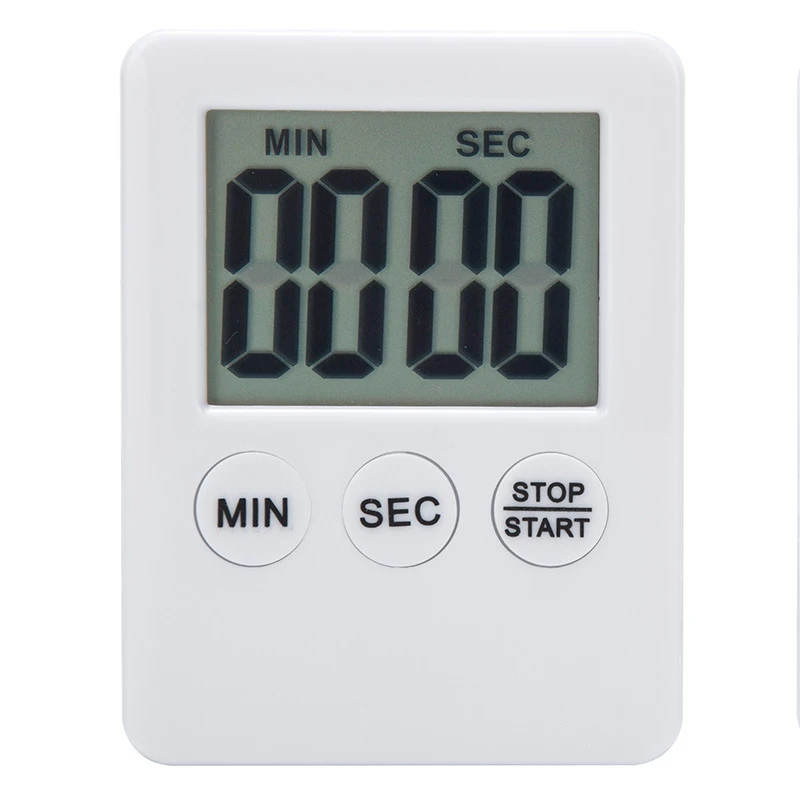 

2019 Magnet Kitchen Cooking Timers LCD Digital Screen Kitchen Timer Square Cooking Timer Count Up Countdown Alarm A