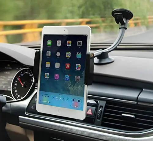 

Universal 360 Windshield Dashboard Car Mount Long Arm Phone Holder Stand Cradle with Extra Dashboard Suction Sturdy Base