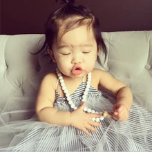 2017 girls dress summer Beach party kids dreses for girls overalls clothes Children Clothing princess dress Child Costume