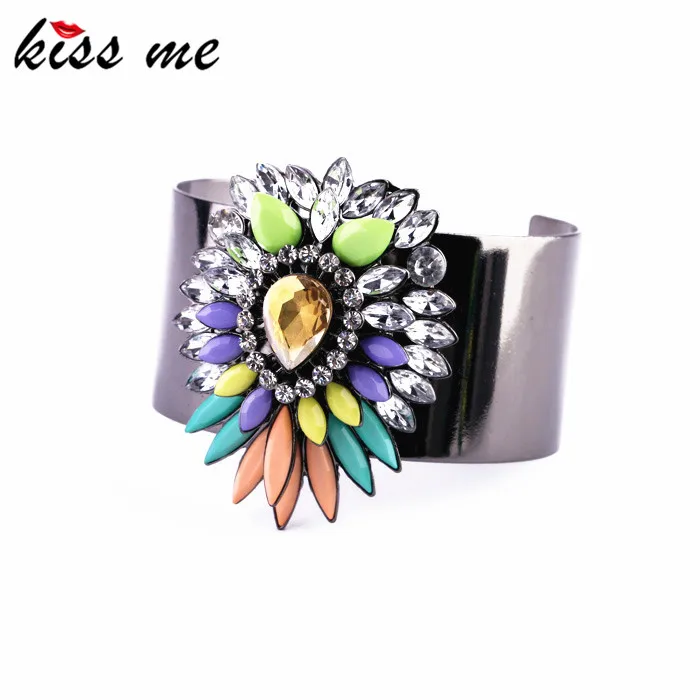 

2017 New Designer Jewelry Charming Colorful Opening C Bangles