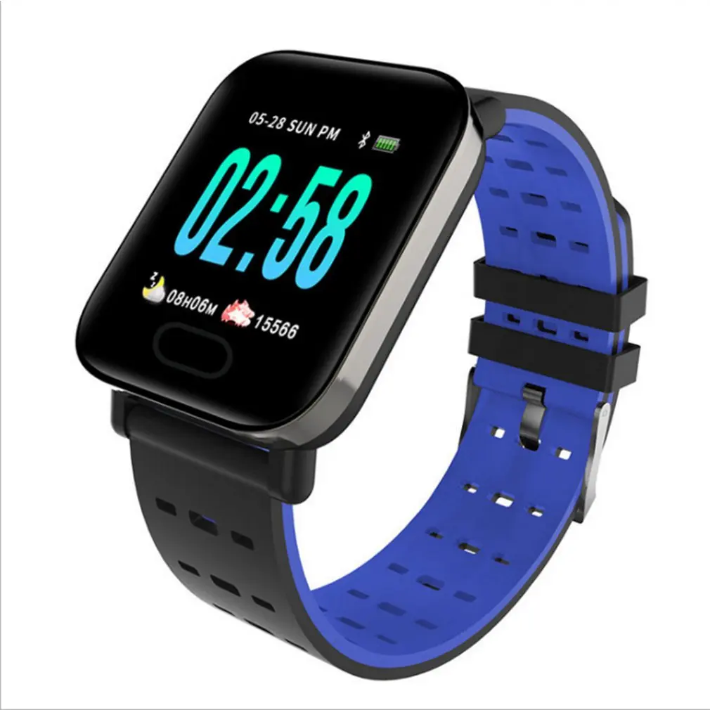 

A6A6 Color Screen Smart Bracelet Sports M20 Real-Time Heart Rate Blood Pressure Sleep Monitoring 1.3 Inch Ip67 Waterproof
