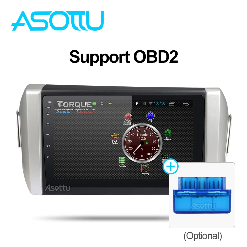 Clearance Asottu Android 8.1 Car DVD Player for toyota innova Octa Core Car DVD GPS Navigation palyer car stereo Car DVD Multimedia 2