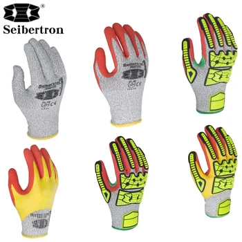

Impact Protection Seamless Knitted EN388 Level 5 Cut Resistant Water Resistant Sandy Nitrile Coating Safety Working Gloves