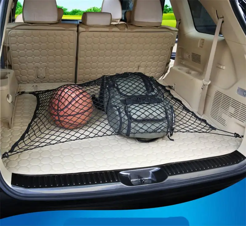 70 см* 70 см эластичный нейлоновый универсальный ящик для хранения в багажник автомобиля сумка сетка Сетчатая Сумка автомобильный Стайлинг для Audi A3 BMW F52 Mercedes Benz GLA Volvo