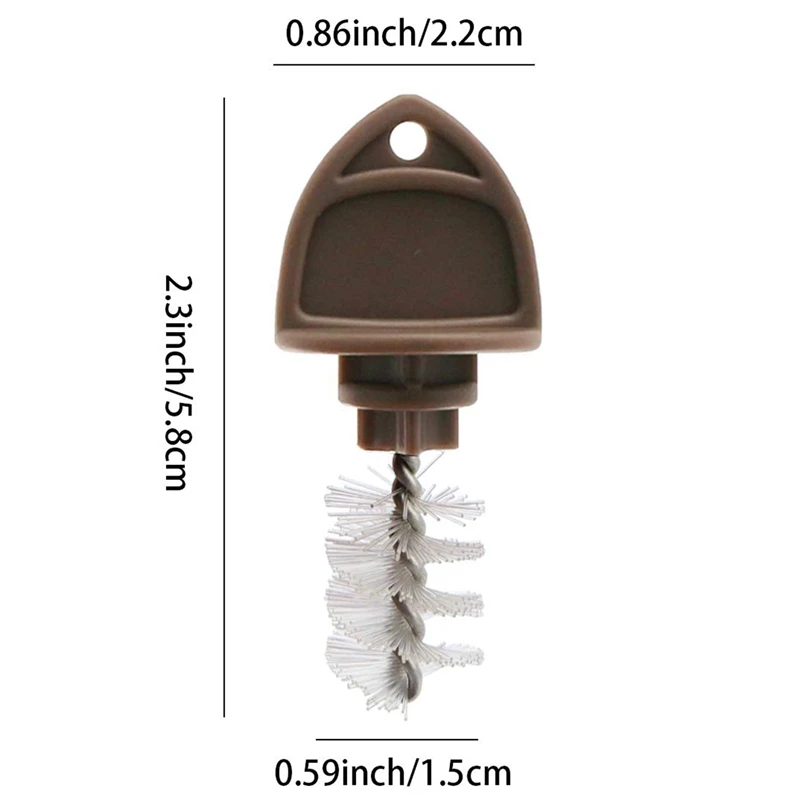 

Beer Plugs Tap Brush, 30 Pack Beer Faucet Tap Cleaning Plug Hygiene Brush for Draft Beer Faucet Cap (Brown)