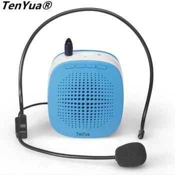 

TenYua Mini Portable Voice Speaker Amplifier MP3 Player with USB Cable/Microphone waitband for Teaching Tour Guide