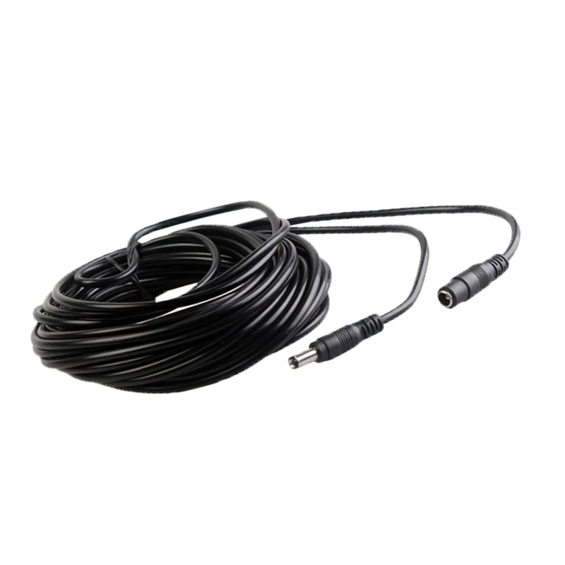 

DC12V Power 5M 10M Extension Cable 2.1*5.5mm Connector Male To Female For CCTV Security Surveillance Power Cable Accessories