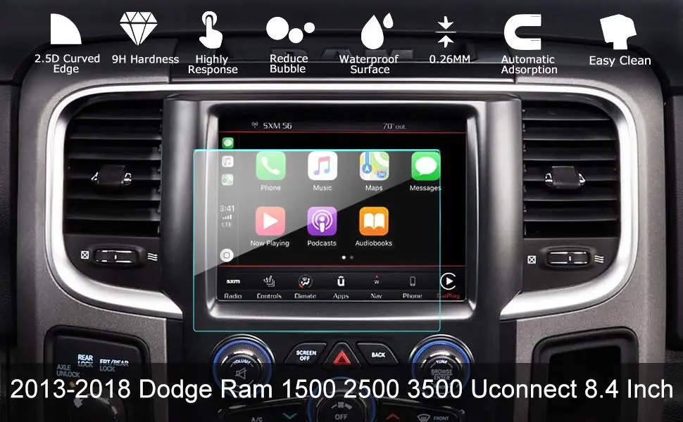 Для Dodge Ram 1500 2500 3500 8 4 дюймов аудио сенсорный экран протектор экрана автомобиля